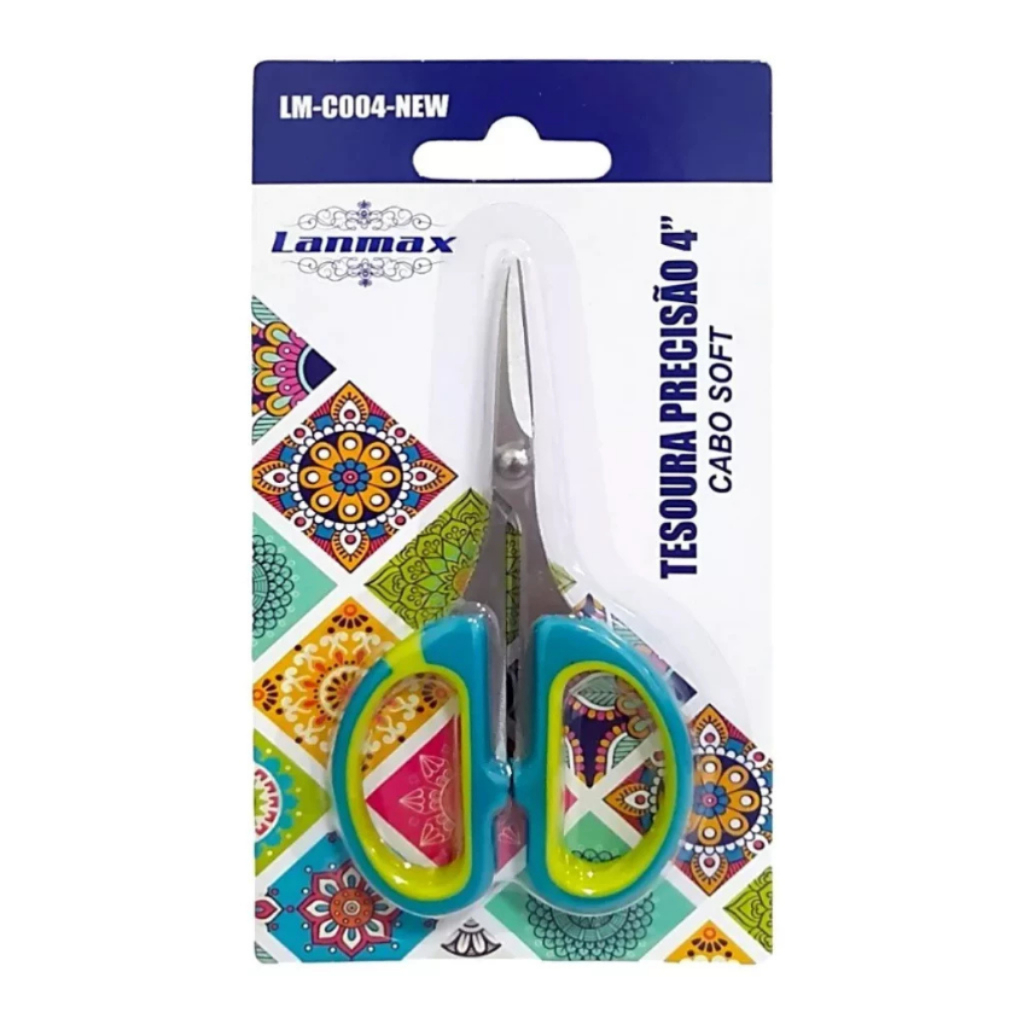 Tesoura de Precisão Soft 4 Polegadas Corte Costura Artesanato Patchwork - Lanmax em Oferta na Shopee