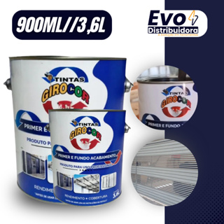 Zarcão Primer Fundo Preparador Linha Premium Cinza Médio 3,6 Litros 900ML em Oferta na Shopee