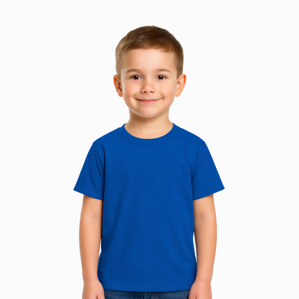 Camiseta Básica Infantil Feminina Masculina De Algodão Premium Moderna Lisa