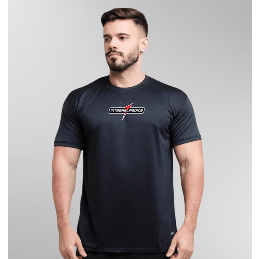 Camiseta Masculina Dry Fit Integral Médica Academia Treino Crossfit Musculação Respirável