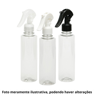 Kit 5 Frascos Pet 250ml Reto Alto com Válvula Mini Gatilho - Cores Variadas em Oferta na Shopee