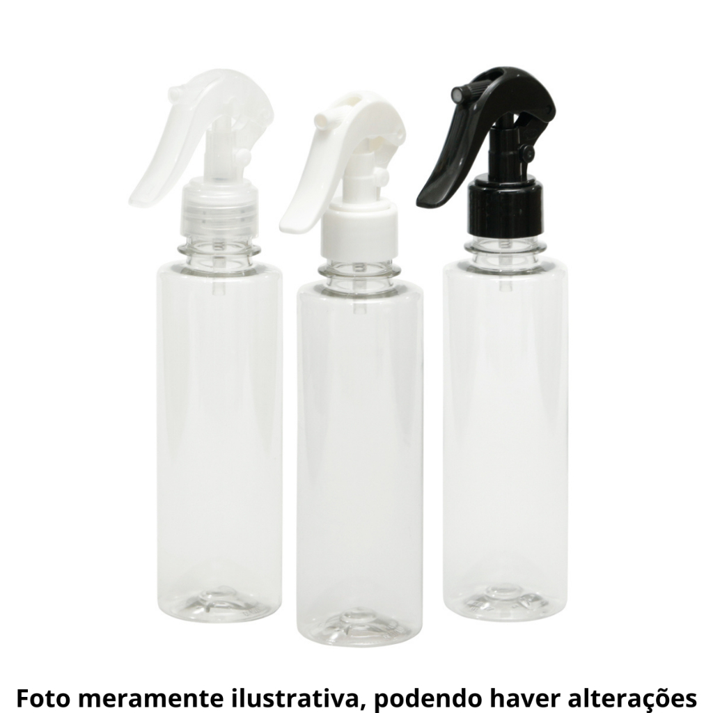 20 Frascos PET Reto Alto 250ml Válvula Mini Gatilho - Kit Profissional Multiuso em Oferta na Shopee