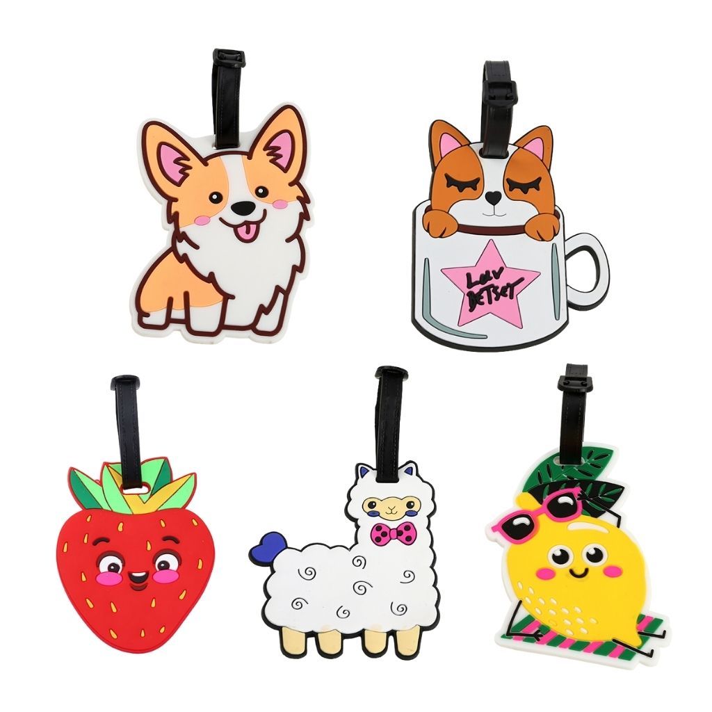Allmini - Identificador de Bagagem Tags Animais, Frutas, Férias Na Praia