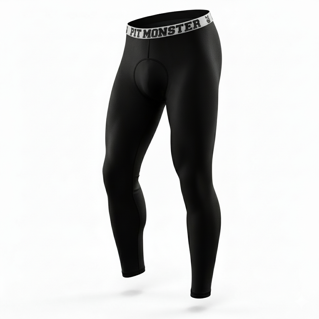 Calça Térmica Segunda Pele Academia Masculino Proteção UV50+ Microfibra PitMonster