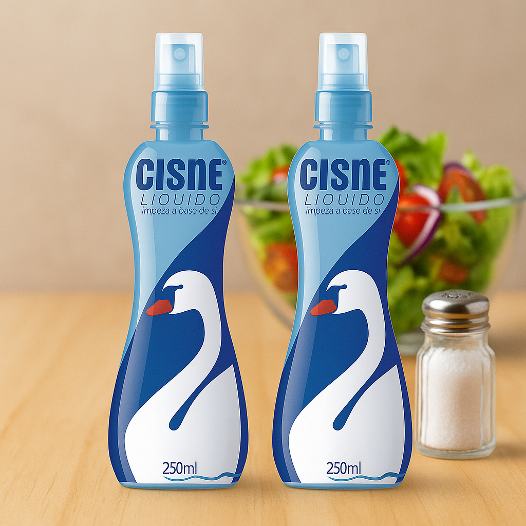 Kit 2 Frascos Sal Líquido Cisne Spray 250ml – Aplicação Precisa Sem Excesso de Sal