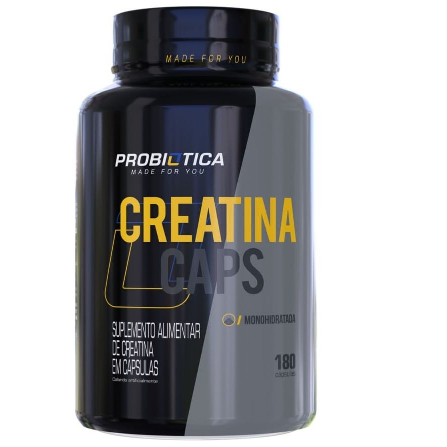 Creatina Probiótica Pote 180 Cápsulas em Oferta na Shopee