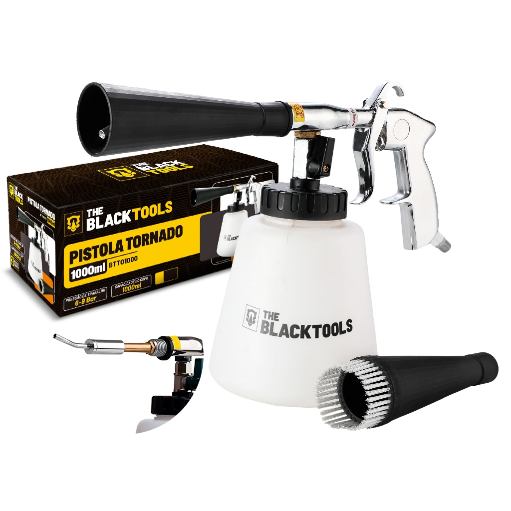 Pistola Tornador Black Rolamentado Limpeza Profissional The Black Tools em Oferta na Shopee