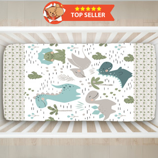 Lençol Berço Estampado Elasticado na volta toda Baby (Decoração, Quarto de bebê, Infantil)