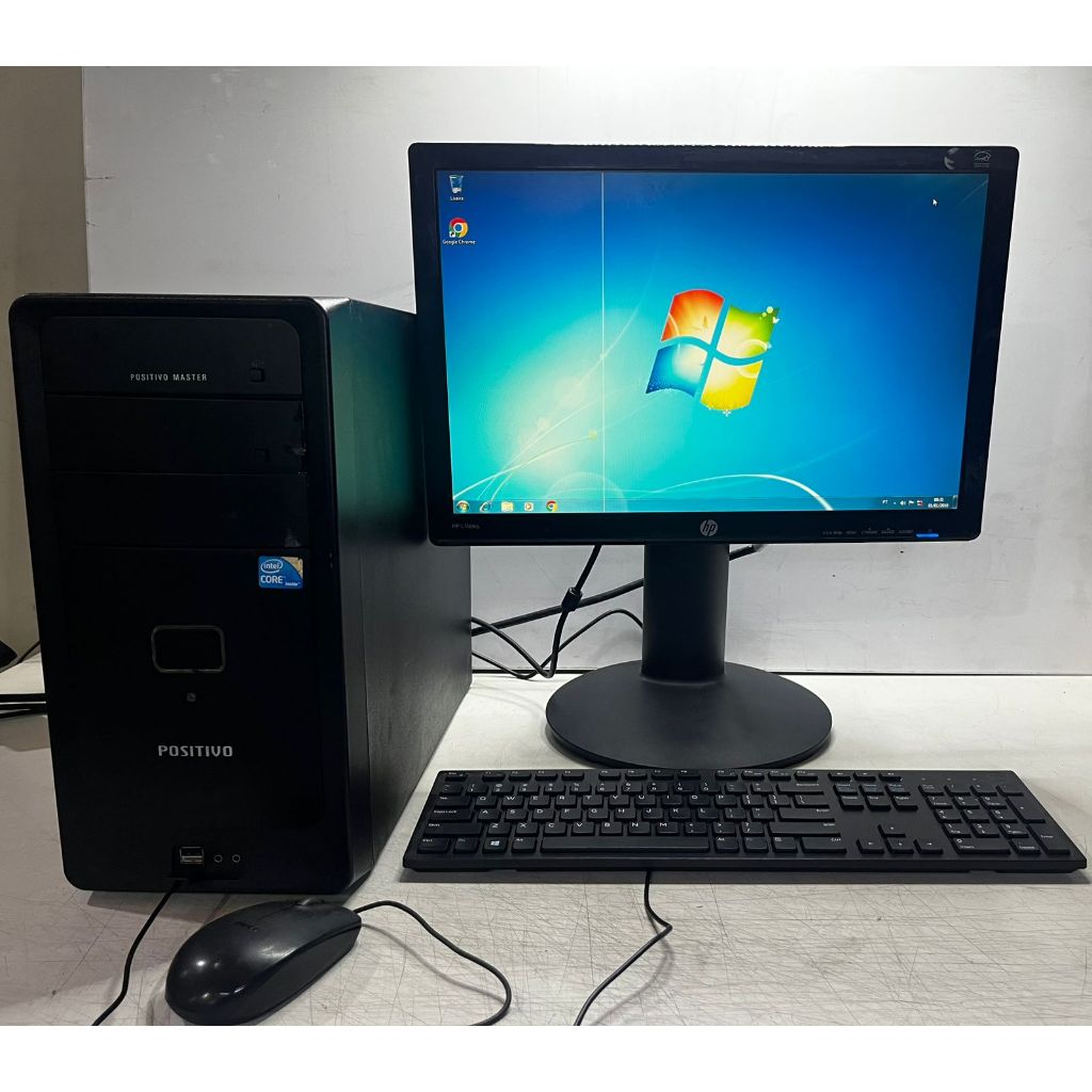 Kit Computador Positivo Core I5-1ª 4GB DDR3 HD 320gb + Monitor HP 19' POLEGADAS