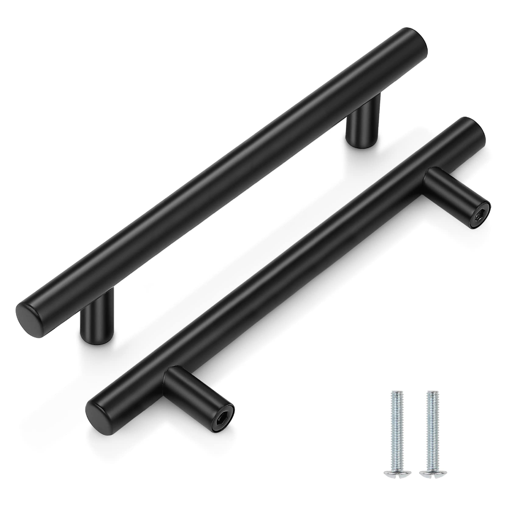 Puxador Preto Para Móveis Gaveta Porta Aço Inox em Oferta na Shopee