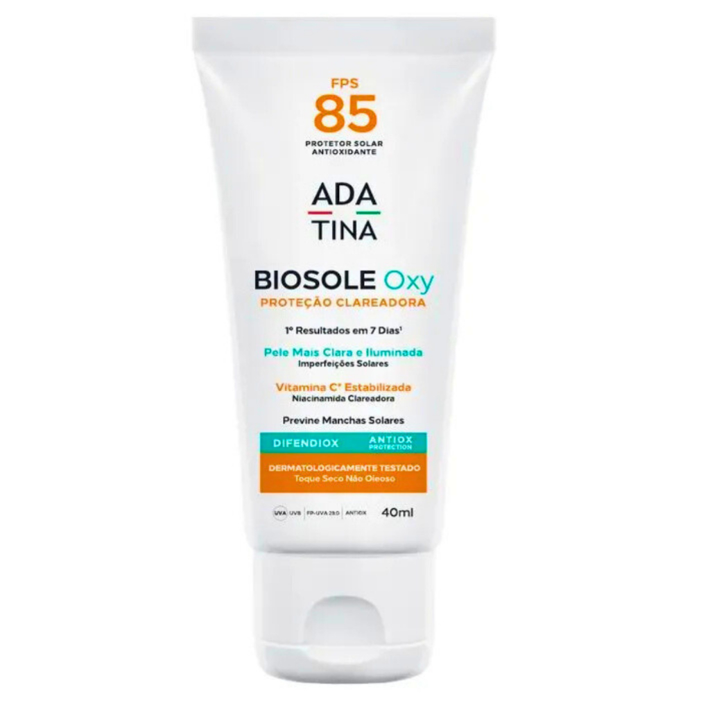 Protetor Solar Clareador Biosole Oxy Fps 85 Ada Tina 40ml