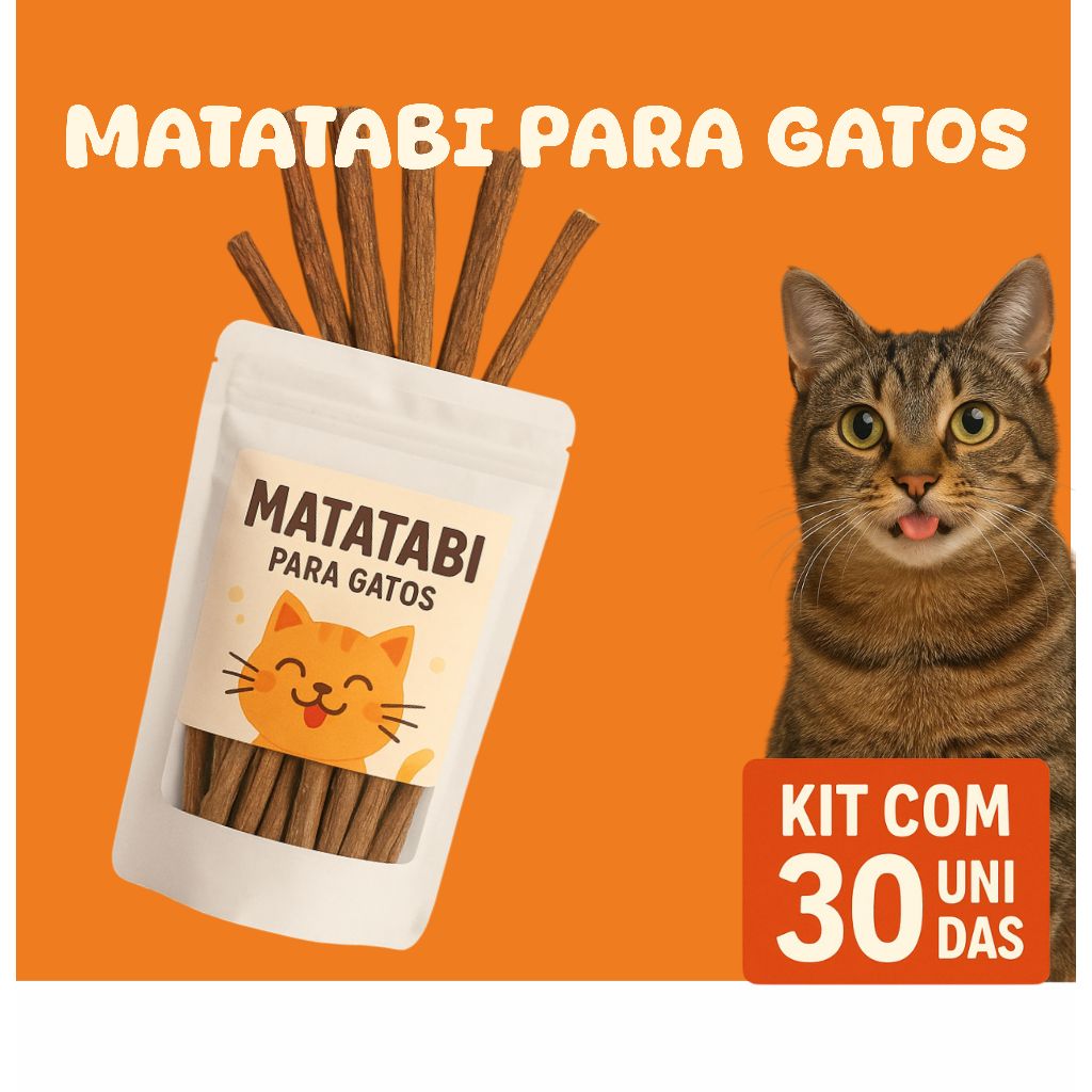 MATATABI PARA GATOS KIT 30 UNIDADES