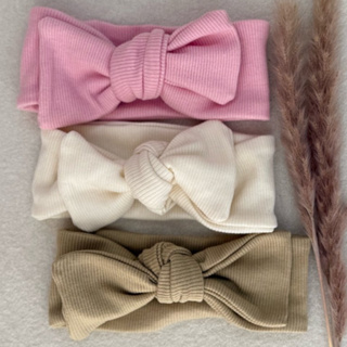 Kit 3 Faixa Turbante Bebê Ajustável Algodão Laço Maternidade Baby Tiara Infantil Recém-Nascido em Oferta na Shopee