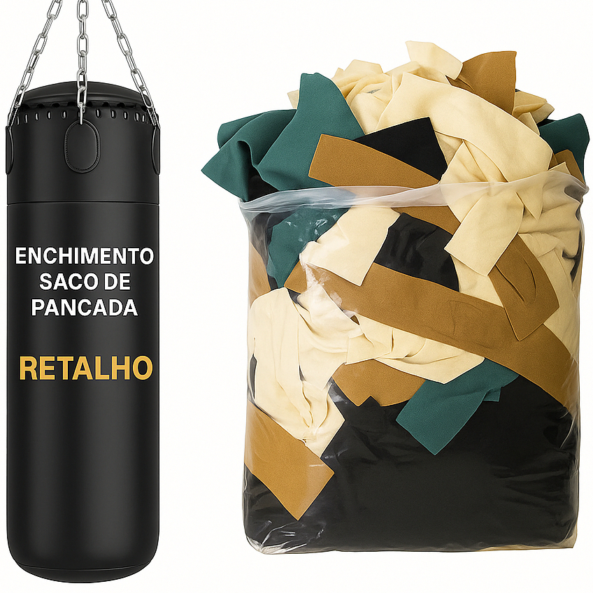 Retalho de Tecido PREMIUM para Enchimento – Saco de Pancadas, Almofadas e Travesseiros