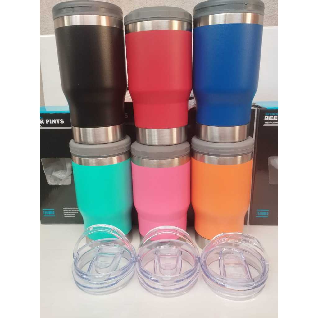 Copo Térmico Henrique Express 420ml com Tampa Vedada, Suporte de Latinha, Alça e Abridor de Garrafa
