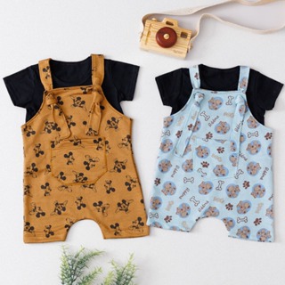 Roupa de Bebe Menina Menino Jardineira Salopete Romper em Oferta na Shopee