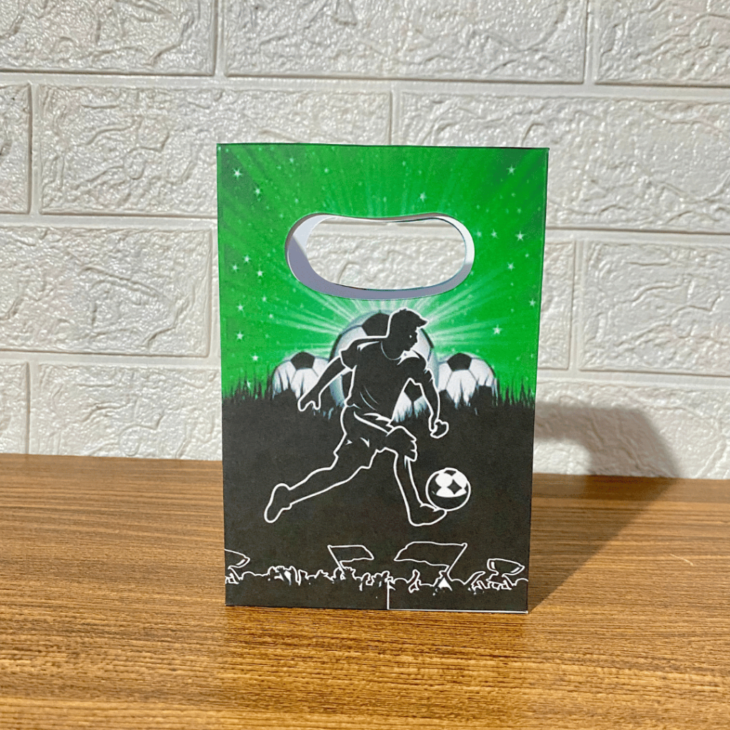 PEGUE E MONTE MINI SACOLINHA PERSONALIZADA para Festas Aniversários Lembrançinhas FUTEBOL-ENVIO IMEDIATO!