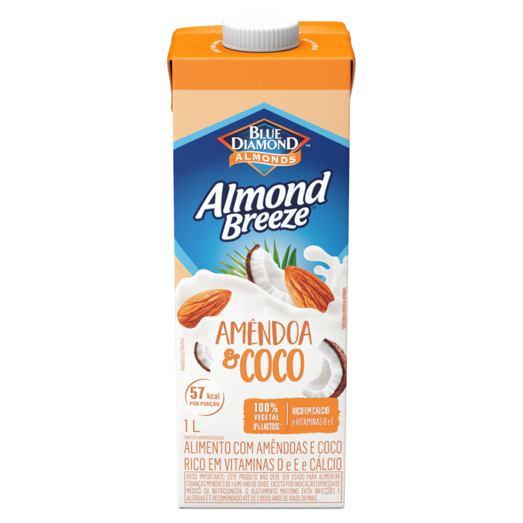 Bebida Vegetal de Amendoas Almond Breeze Sabor Coco1L