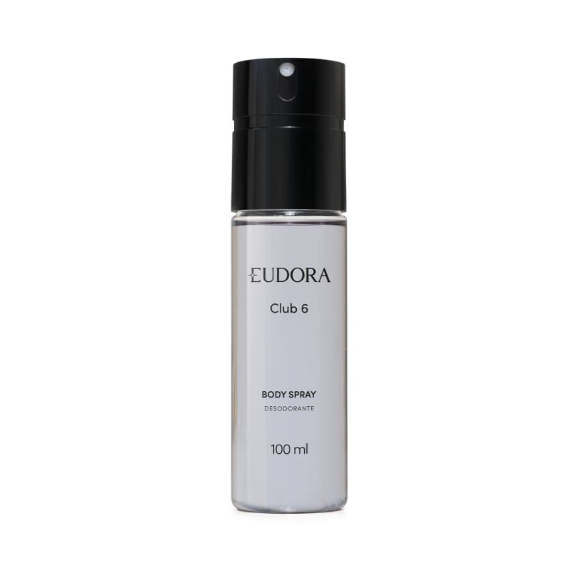 EUDORA Club 6 Body Spray Masculino 100ml – Frescor Sofisticado que Marca Presença ORIGINAL