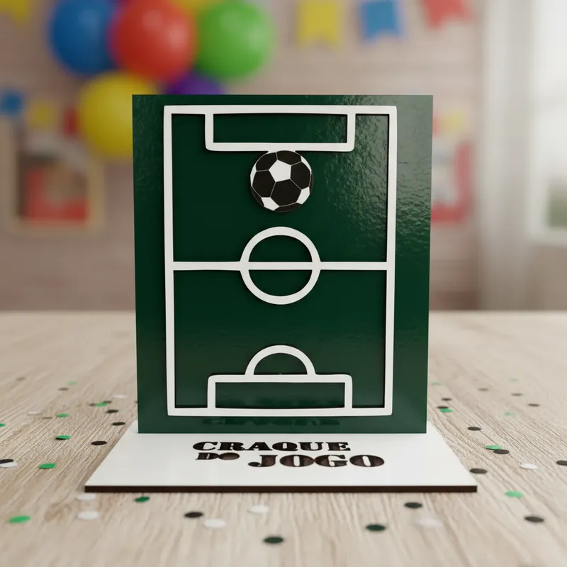 Troféu em mdf 3mm CRAQUE DO JOGO Futebol Brasileirão para campeonatos