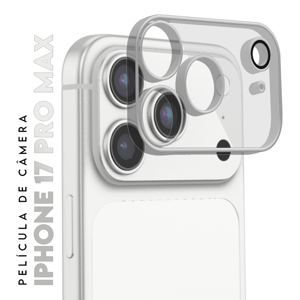 Kit Película Protetora Lente Traseira Vidro Temperado 3D De Câmera Compatível para IPhone 17 Pro Max tela 6.9 pol em Oferta na Shopee