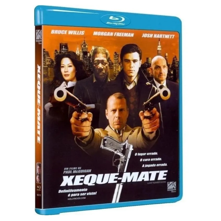Blu-ray Xeque-mate com Bruce Willis Morgan Freeman Filme de Paul McGuigan Original Novo e Lacrado