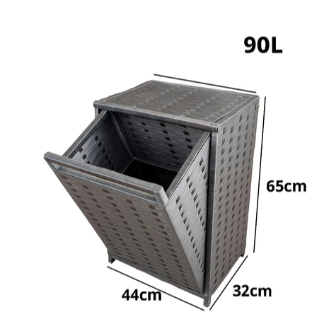 cesto de roupa suja, 90 litros, basculante para banheiro basculante cesto grande 65x44x32 90 litros em Oferta na Shopee