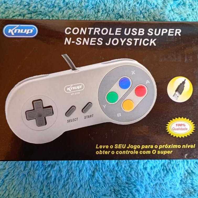 Controle Joystick para Nintendo Usb Super Snes Knup - KP-3124