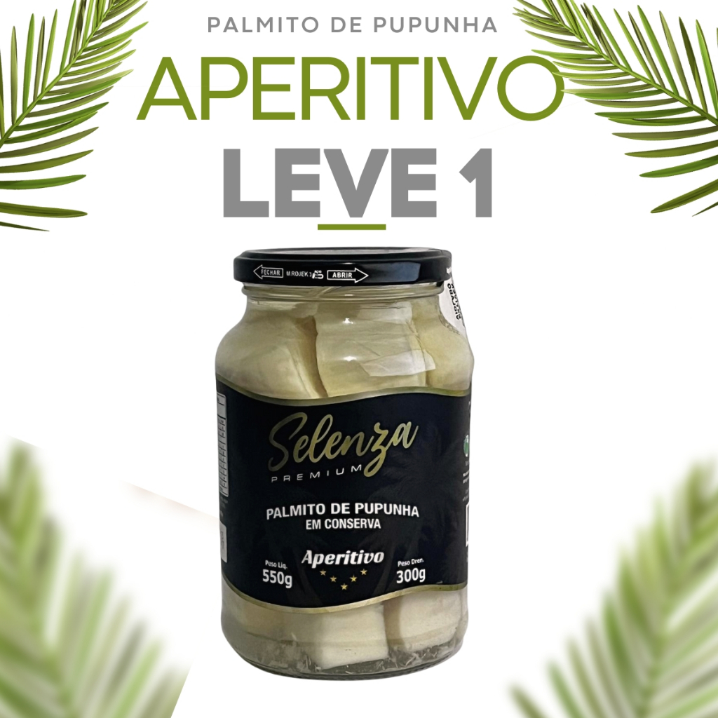 Palmito De Pupunha Petisco Aperitivo Em Conserva Seleção Premium 300g Selenza