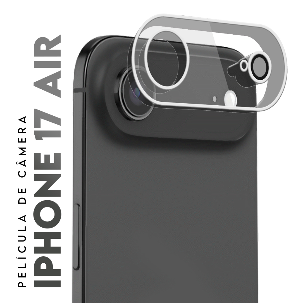 Kit Película Protetora Lente Traseira Vidro Temperado 3D De Câmera Compatível para IPhone 17 Air tela 6.5 pol em Oferta na Shopee