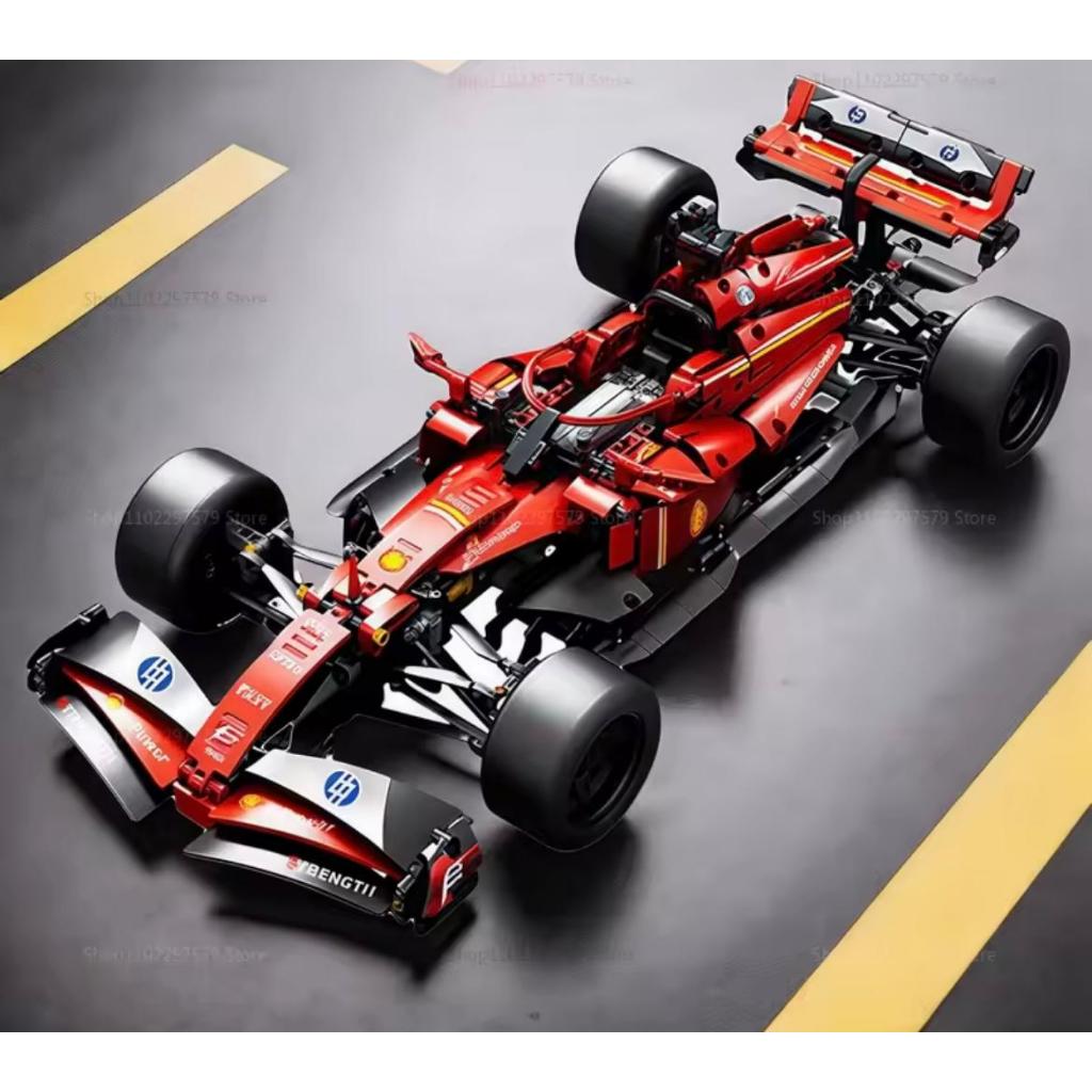 Blocos de Montar Lego F1 Ferrari SF24 1000Peças (S/ PATROCINADORES OFICIAIS) C/ Manual de Montagem  **SEM CAIXA(BOX)**