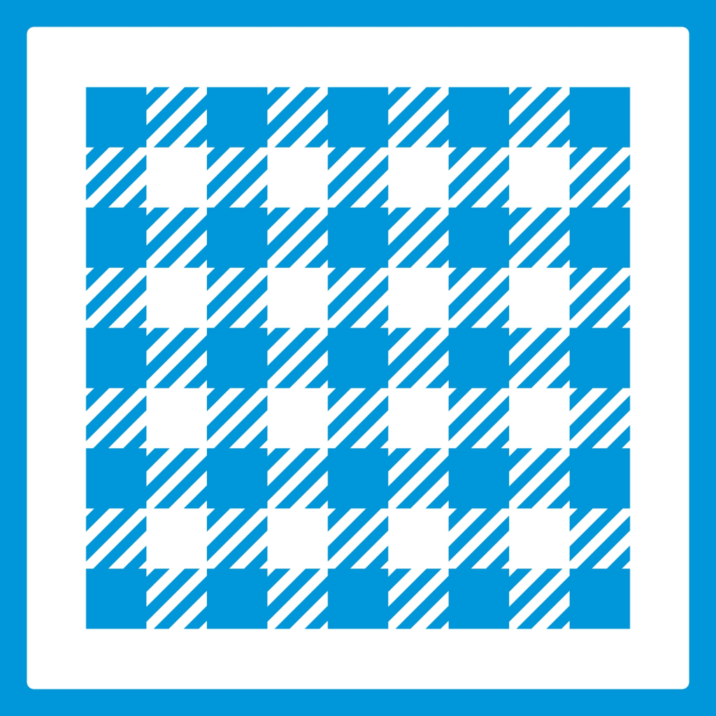 Stencil 14 X 14 Xadrez Molde Vazado Para Pintura Em Tecido Mdf Madeira Parede Camiseta Pano Prato em Oferta na Shopee