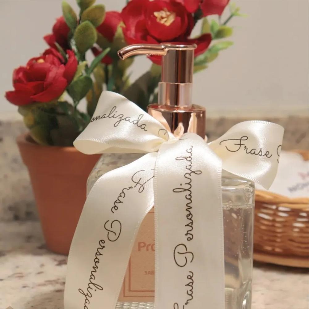 08 Metros de fita de cetim | Personalizada | Impressões Prata, Dourado e preto em Oferta na Shopee