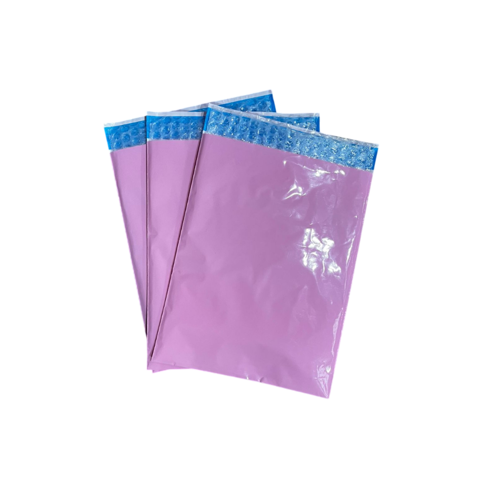 Envelope de segurança com bolha rosa 19x25 - 100 unidades em Oferta na Shopee