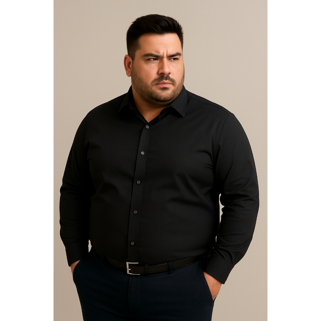 Camisa Social Manga Longa Plus G1 G2 Premium Manequim Exclusivo Importado