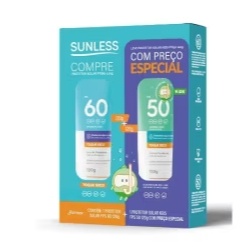 Protetor Solar Sunless Fps60 120G - Kids Fps50 120G em Oferta na Shopee