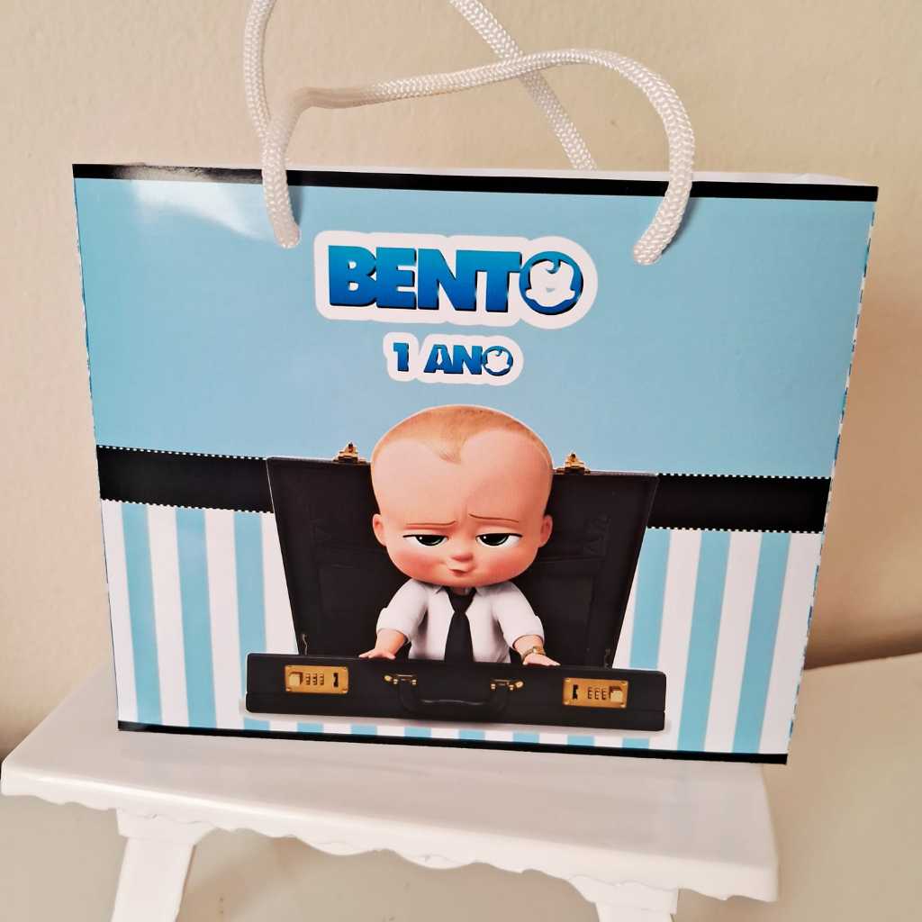 Sacolinha Personalizada Poderoso Chefinho Menino /festa infantil/aniversario/lembrancinha