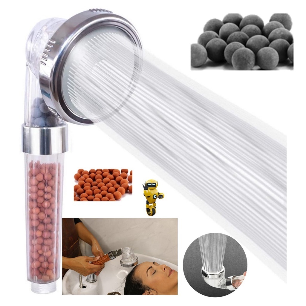 Ducha de Filtragem Iônica Alta Pressão Lavátorio Salão Chuveiro com Filtro Mineral em Oferta na Shopee