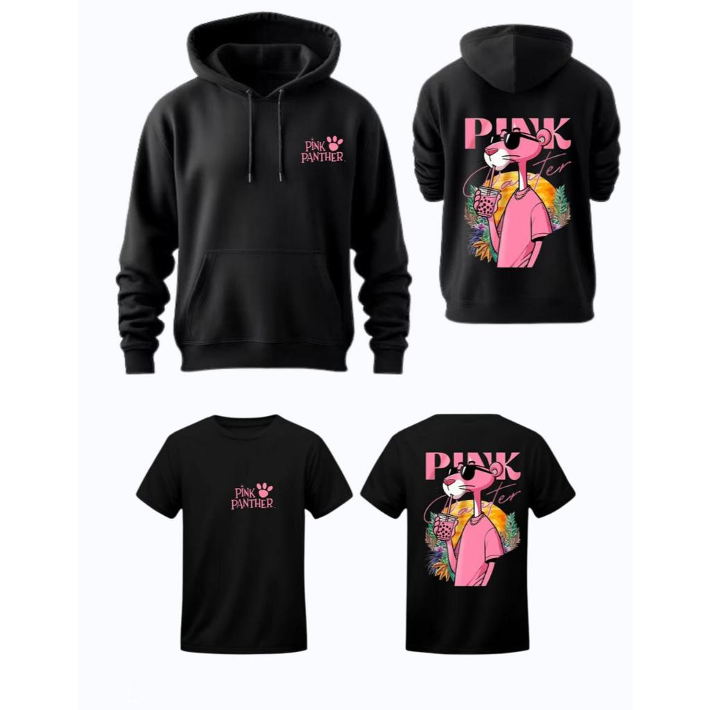 KIT MOLETOM PANTERA COR DE ROSA + CAMISETA PANTERA COR DE ROSA GRATIS