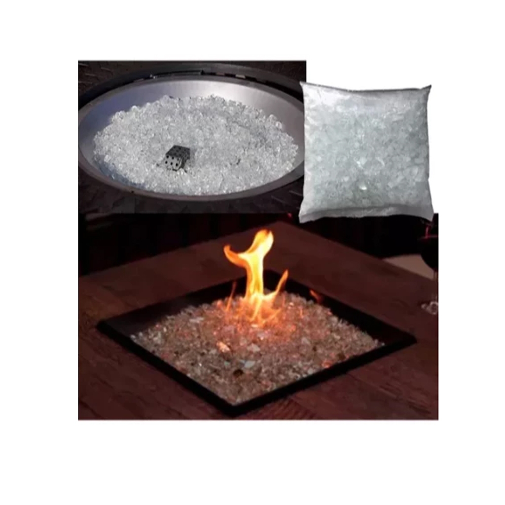 Vidro Temperado Quebrado Fire Glass | Cacos Decorativos 1kg | Vasos, Aquários, Lareiras e Artesanato