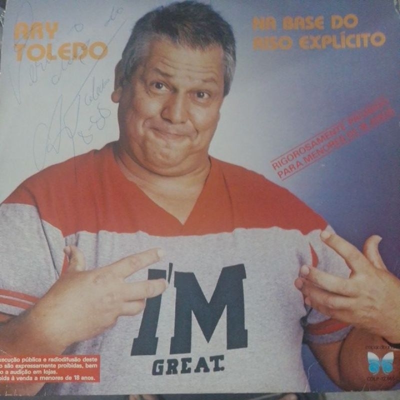 LP ARY TOLEDO - AUTOGRAFADO EM 1985 NA BASE DO EXPLICITO
