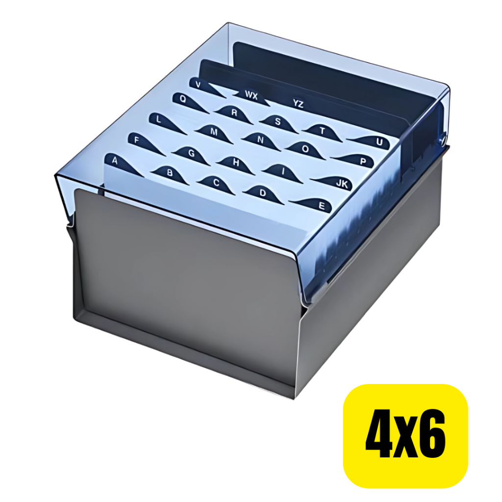 Fichários Para Fichas Padronizadas Acrimet 4X6 Azul Clear C/ Índice A-Z TAMANHO: 24x13x18cm 922 Envio Imediato em Oferta na Shopee
