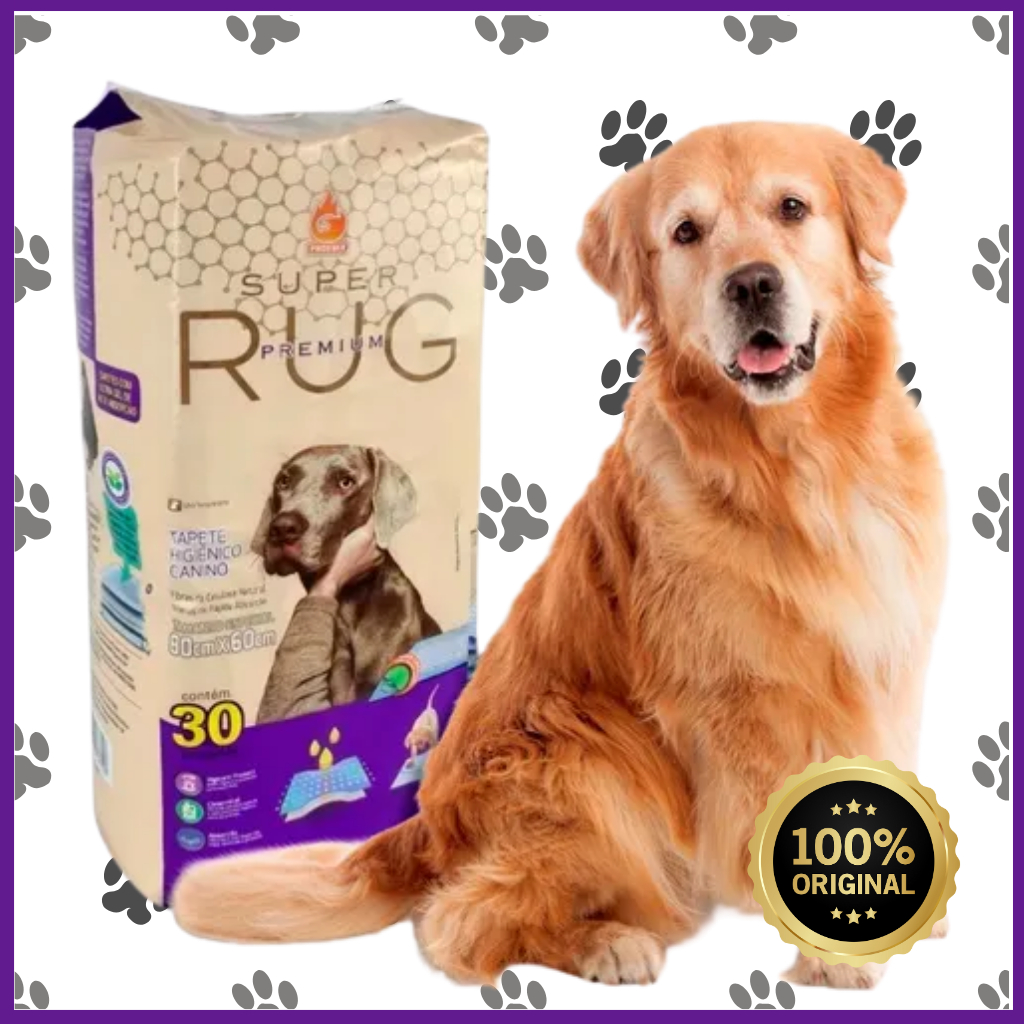 Tapete Higiênico RUG - Super Premium 80x60cm 30 unidades