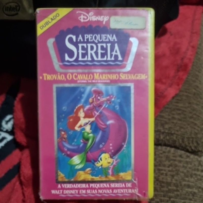 VHS Disney – A Pequena Sereia: Trovão, O Cavalo Marinho Selvagem | Raro Dublado