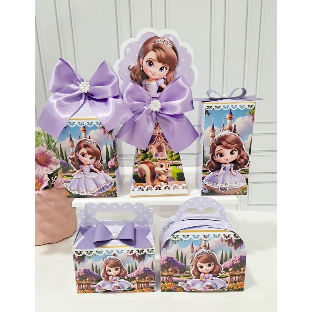 PEGUE E MONTE Kit festa princesa Sofia/Personalizados Princesa Sofia/lembrancinha/aniversário