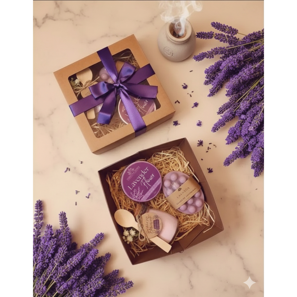 Kit presente SPA mini com Vela Lata + Escalda pés + Sabonete Massageador