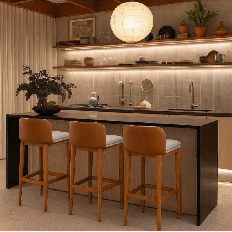 Kit 3 Banquetas Area Gourmet Onix