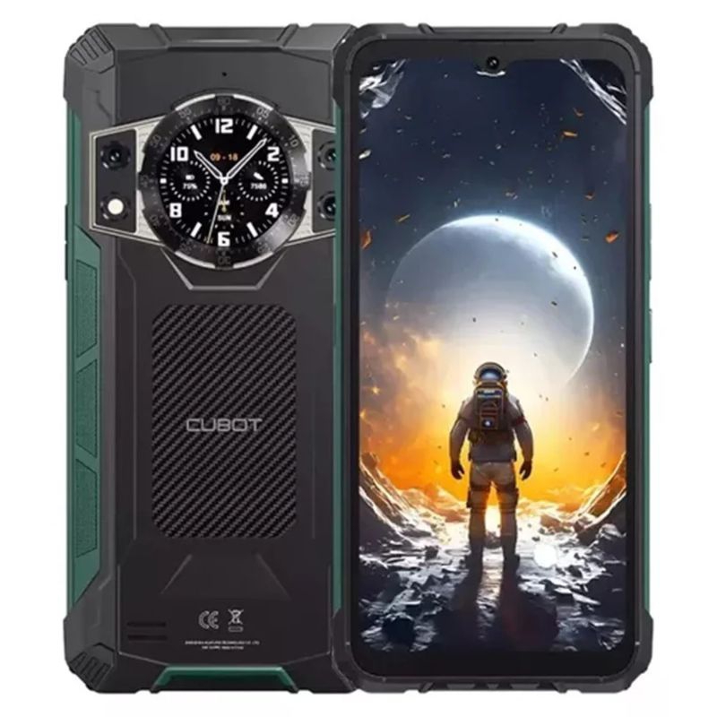 CELULAR Cubot Kingkong Ace 2 Verde 128GB 16gb Ram (6+10), Tela 6.56", Câmera 48mp, Bateria 5100mah, Android 14