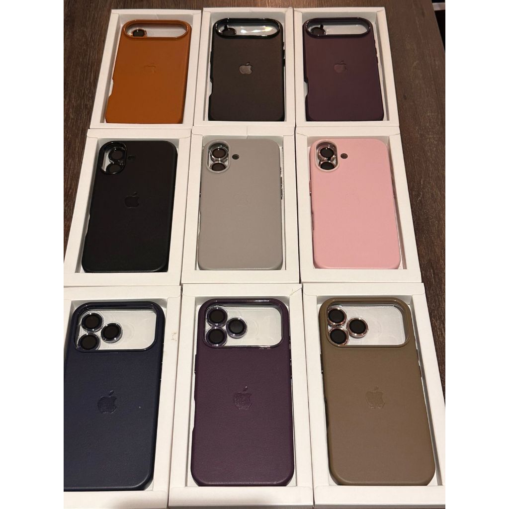 Capinha capa De Couro para iPhone 17 Air Pro Promax Magsafe pelicula de camera e de tela de brinde em Oferta na Shopee