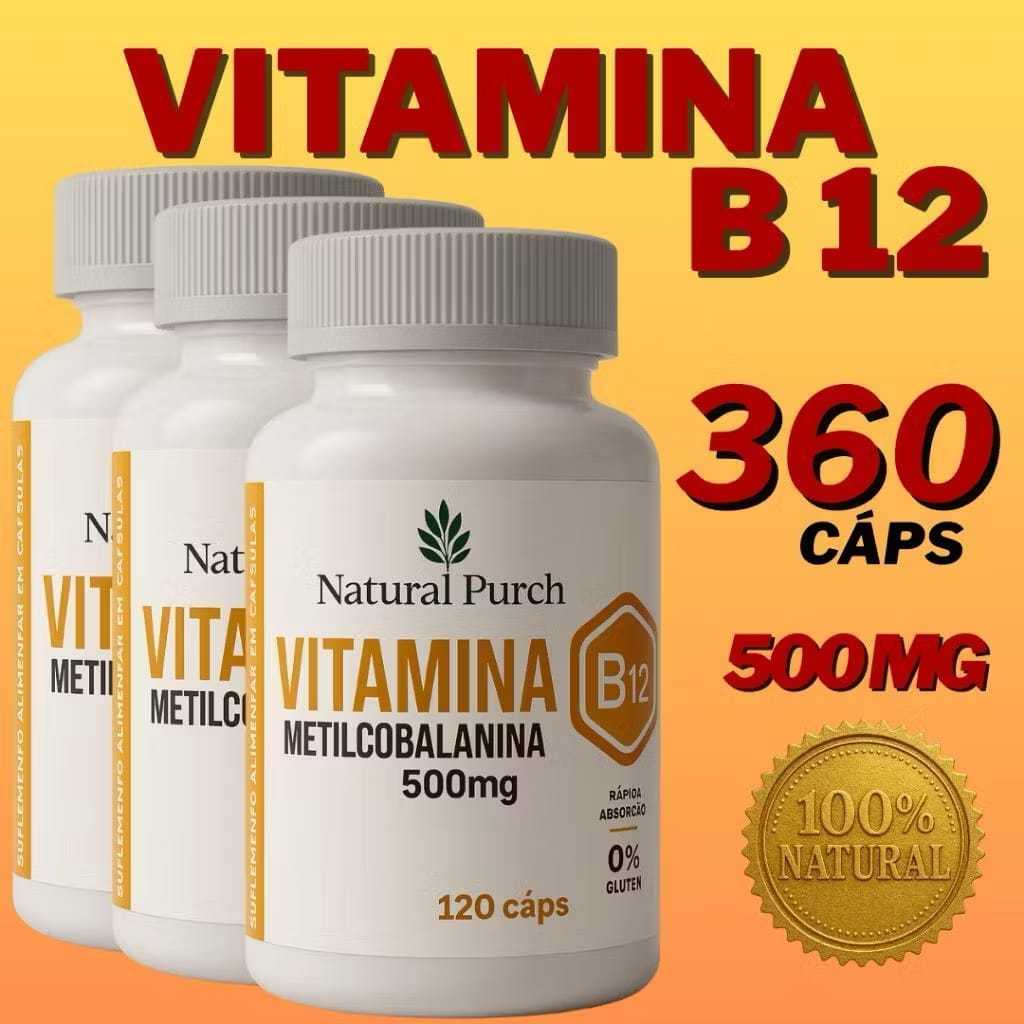 Vitamina B12 metilcobalamina concentrado 120 cápsulas 500mg